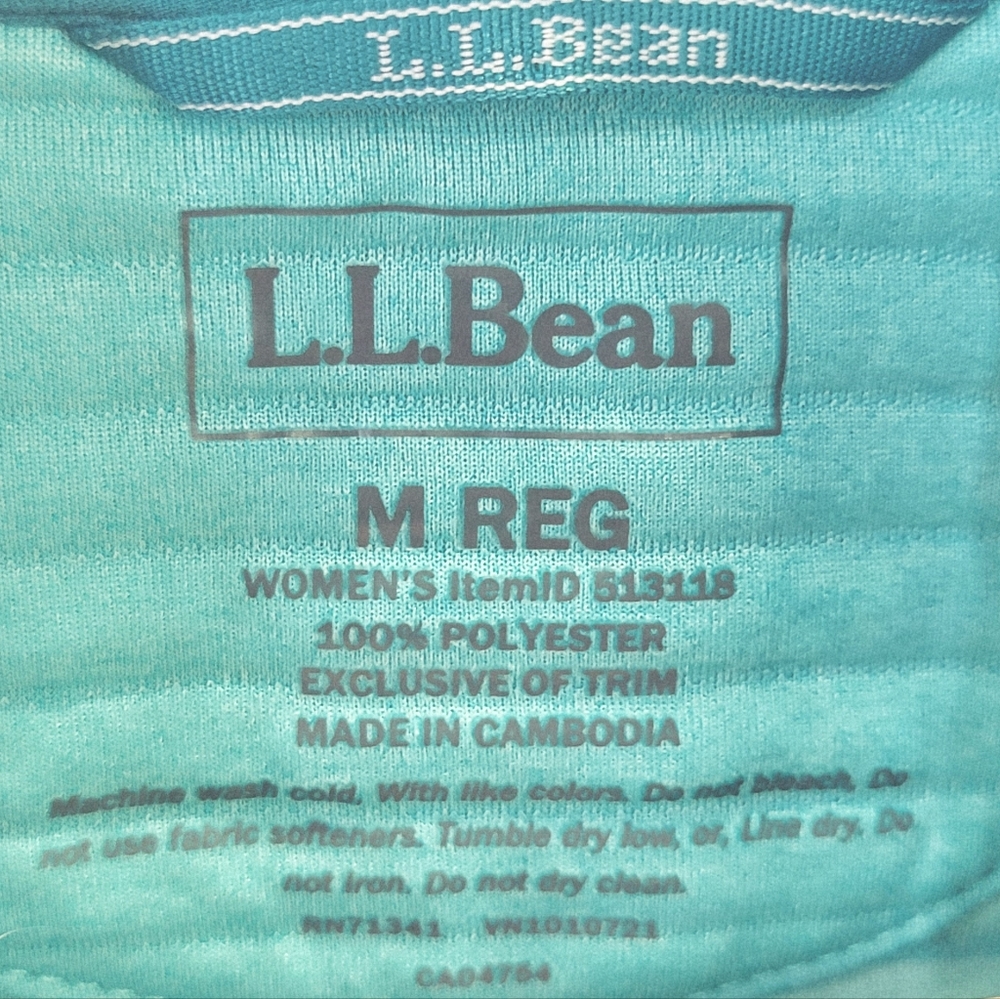 L.L. Bean Airlight Full-Zip Vest Teal Green Sleeveless Lightweight Women's M - Picture 13 of 17